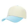 Fornecimento Direto da FábricaCapacete de Beisebol de Algodão Puro Color Block Transfronteiriço, Boné Simples de Moda Bordado Liso