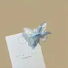 Grampo de Cabelo Laço de Borboleta Transparente Gelatinoso Fofo Menina Coração Doce Presilha Lateral Acessórios de Cabelo Simples Primavera e Verão Grampo Franja