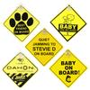 Maglory ventosa grossa de PVC adesivos de carro bebê a bordo sinal de aviso adesivos de carro com ventosa