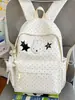 Mochila Transfronteriza 2026 Nuevo Estilo Japonés Dibujos Animados Conejo Lindo Estrella Puntos Mochila para Estudiantes, Mochila de Gran Capacidad