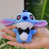 Colgante de Muñeco Stitch Juguete de Peluche de Dibujos Animados Llavero Muñeca Colgante para Mochila Escolar Regalo de Cumpleaños para Pareja Venta al por Mayor