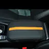 Almofada de Apoio de Braço para Carro Couro Clássico Preto Resistente ao Desgaste Comércio Exterior Transfronteiriço Almofada Antiderrapante para Uso no Interior do Carro Almofada de Apoio de Braço em Couro