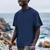 [Código Europeo Transfronterizo] Tops Lisos para Hombre y Mujer Casual 180g Holgados y Puros