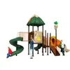 Escorregador combinado grande infantil para exterior, equipamento de diversão para parque comunitário de jardim de infância, escorregador em espiral de plástico casa na árvore