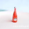 Nueva Textura de Brillo Fino Transparente Botella Pequeña de Vino Simulada Mini Botella de Bebida DIY Accesorios de Joyería de Resina al Por Mayor