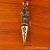 Latón antiguo diamante mortero mágico llavero de coche colgante Xizang multiplicador bronce antiguo mango de mano colgante