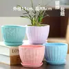 Vaso de flor de suculenta em cerâmica com prato, oferta especial, diâmetro grande, tamanho grande, vaso criativo para suculentas de casa