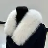 Gola de Pelo Sintético de Raposa, Acabamento de Capuz Universal para Jaquetas e Casacos de Algodão, Acessórios para Vestuário, Suporta Venda por Atacado de Fábrica Personalizada