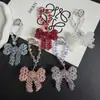 Novo Lanyard de Celular com Laço Tecido de Cristal de Alta Qualidade, Chaveiro, Pingente de Bolsa Exquisito
