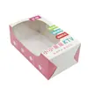 Juguetes Personalizados para Niños, Muñecas y Cajas de Empaque, Cajas de Papel Blancas Coloridas con Ventana, Cajas de Papel para Biberones y Productos Maternos e Infantiles