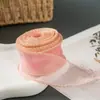 Fita de Fio Renda Cauda de Peixe com Borda Dourada Rolo de 4cm Acessórios para Caixa de Presente Fita para Embalagem de Flores Decoração Acessórios para Penteados DIY Acessórios Fita de Tecido