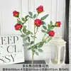Flores Artificiales Serie Roja Estilo Chino para Bodas, Arreglos Florales para Pasillo de Boda, Flores de Mesa, Decoración Principal de Fondo, Flores de Seda Artificial de Alta Calidad al por Mayor