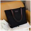 Bolsa feminina mais recente de textura de linho 2024, bolsa tote de grande capacidade, simples, versátil, bolsa para o dia a dia estilo Ins, bolsa de ombro