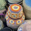 Chapéu de Palha com Flores Frescas Estilo Coreano para Mulheres, Palha Bordada, Casual, Protetor Solar para Praia, Chapéu de Pescador, Chapéu de Palha, Primavera e Verão