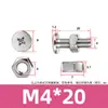 Tornillo y Tuerca Combinación de Dos Piezas para Máquina de Mascarillas y Luminarias, Acero Inoxidable 304 Tornillo y Tuerca
