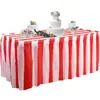 Saia de Mesa Retangular Descartável à Prova de Óleo Plástico PE Toalha de Mesa Festa Casamento Sobremesa Decoração de Festa de Aniversário E18