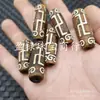 Ágata Antigua Swastika Cuentas Dzi Jade Cuentas Sueltas Mate Esmerilado Cuentas de Arroz Cuentas de Barril Accesorios de Joyería Cuentas