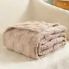 Manta de Fábrica, Manta de Sofá, Manta Jacquard de Veludo de Algodão Macio, Manta de Inverno Extra Grossa para Sofá e Ar Condicionado, Lençol, Manta de Veludo Leite