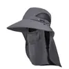 Sombrero con Protección Solar para Hombre Verano Exterior Pesca Paseo Máscara Protectora Solar Chal para Ocultar el Rostro de Mujer Sombrero de Pescador para Montañismo