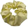 Scrunchies de Tamaño Mediano en Stock al por Mayor del Fabricante, Estilo Ins, Color Sólido Fresco de Satén, Gomas para el Cabello Deportivas para Mujer