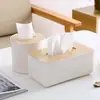 Caixa de Lenços de Madeira, Porta-Papel Toalha Moderno, Caixa Criativa de Guardanapos para Casa, Caixa de Lenços de Papel Fofa e Simples para Sala de Estar e Uso no Carro