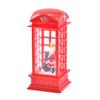 Decoraciones navideñas explosivas transfronterizas para ancianos cabina telefónica interior pequeñas luces de viento diseño de escena navideña adornos luminosos