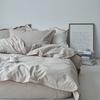 Verano Tahití/Estilo Nórdico Rayas Escandinavas Algodón Lavado Denso Overlock Juego de Cuatro Piezas Sábanas para Cama