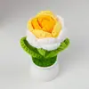 Suministro Transfronterizo de Amazon de Ramilletes de Flores Eternas, Flores Secas, Flores de Hilo, Flores Artificiales Tejidas, Mini Adornos para Coche al por Mayor