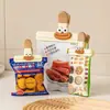 Clip Sellador de Dibujos Animados Creativo, Clip para Conservar Snacks, Clip Sellador de Cocina para el Hogar, Gadget a Prueba de Humedad, Pegatina para Refrigerador