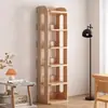 Estantería de Almacenamiento con Panel de Pie, Estante Simple de Múltiples Niveles para Artículos Varios, Estante de Almacenamiento Engrosado para Sala de Estar, Estantería de Madera Maciza para Esquina