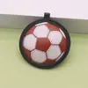 Llaveros creativos de cuero PU multicolor para baloncesto, fútbol, béisbol, tenis, colgantes de llave deportivos al por mayor