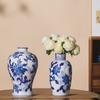 Vasos de Cerâmica de Jingdezhen Enfeites Sala de Estar Acessórios para Casa Antigo Chinês Decorativo Vaso para Flores Secas Cachepô Enfeites