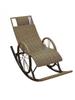 Sillón mecedor Sillón reclinable para adultos Silla de ocio Hora del almuerzo Hogar Balcón Sala de estar Silla de ratán de invierno para personas mayores Silla mecedora de ocio perezosa