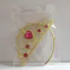 Punto Caliente Venta Corona Scepter Frozen para Niños Corona Dorada Rosa Diamante Rojo Corona Azul Lago Plateado Diamante