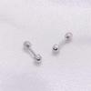 Aretes de Tuerca Espiral de Plata de Ley S925 de Nuevo Estilo Europeo y Americano, Simples Transfronterizos, Modernos, Unisex, Joyería para la Oreja