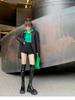 Botas Altas Hasta la Rodilla para Mujer, Nuevo Estilo Otoño e Invierno 2025, Botas Elásticas Ajustadas, Botas Martin de Suela Gruesa, Diseño Europeo y Americano de Moda