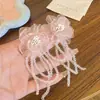 Pendientes florales en tonos dulces, nuevo modelo primavera 2025, delicados y encantadores, populares en Xiaohongshu