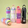 Botella de Agua Deportiva Owala 32oz de Doble Uso con Asa, Tapa de Botón, Taza Aislante de Acero Inoxidable 304 para Exportación, Taza para Frutas