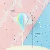 Balão de ar quente tridimensional cartão de decoração de bolo de cozimento cor nuvem balão plug-in de decoração de bolo de aniversário infantil