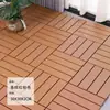 Piso de PVC entrelazado de plástico autoinstalable para balcón, patio, terraza, jardín, exterior, ecológico, anticorrosión, panel único de piso de plástico