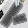 Envío Directo Tapete de Cocina Sin Lavado Limpiable Absorbente Resistente al Aceite Antideslizante Almohadilla para Pies Nueva Diatomeas Suave Resistente a Manchas Pro