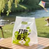 Bolsa de Embalaje de Alimentos Bolso Personalizado Bolsa de Plástico para Llevar Bolsa para Hornear Postre Pan Sushi Pastel Bolsa para Té de Leche