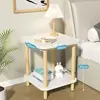 Mesita de Noche Ultraestrecha para Dormitorio del Hogar, Pequeño Estante de Almacenamiento para la Mesita de Noche, Armario de Almacenamiento Simple, Alternativa al Armario para Espacios Estrechos junto a la Cama