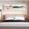 Pintura Decorativa de Mesita de Noche para Dormitorio Estilo Horizontal Moderno y Sencillo Pintura para Colgar en la Pared de la Sala de Estar Paisaje Abstracto Fresco Paisaje Nórdico Pintura al Óleo