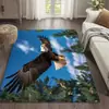 Tapete Grande Animal da Amazon Pintura a Óleo Desenho Animado Veludo de Cristal Grande Área Tapete de Quarto Vento Fácil de Cuidar Antiderrapante