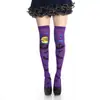 Meias com estampa de Halloween transfronteiriças Meias com estampa de morcego Meias para fantasia de festa Meias COSPLAY