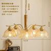 Lámpara de Araña Vintage Estilo Americano Lámpara de Sala de Estar Restaurante Estilo Francés Luz Lujo Medio Latón Antiguo Vintage Lámpara de Dormitorio Lámpara de Araña