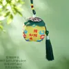 Saquinho do Festival do Barco Dragão para pendurar no pescoço de crianças, cordão multicolorido, bordado, carteira cabeça de tigre, pingente de apito, saquinho da paz para bebê Duanyang