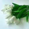 Flores Artificiales Transfronterizas, Tulipanes, Flores Artificiales, Sala de Estar Húmeda, Decoraciones de Mesa para Interiores de Lujo Ligero, Adornos Decorativos de Ramo