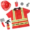 Ropa de Bombero para Niños Casa de Juegos Juguete Cosplay Disfraz de Cosplay Profesional Disfraz de Actuación